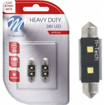 Autožárovka Žárovky M-Tech HEAVY DUTY 24V LED C10W 3,2 W 2 ks