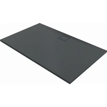 Sprchová vanička Sprchová vanička obdélníková Hüppe EasyFlat 160x90 cm litý mramor antracitová matná EF0113.128
