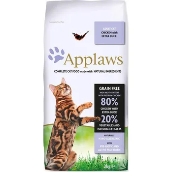 Krmivo pro kočku Granule APPLAWS Dry Cat Chicken with Duck