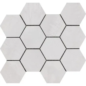 Obklad Mozaika Sintesi Met Arch light silver 30x34 cm mat MA12462