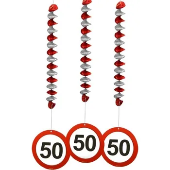 Obraz Závěsná dekorace cedule ZNAK 50 omezení