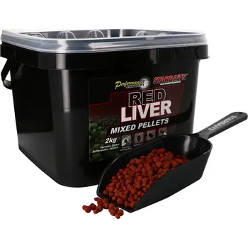 Starbaits Pelety Red Liver Mixed 2 kg