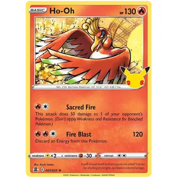 Sběratelská karetní hra Pokémon TCG Ho-Oh 001/025 - Holo