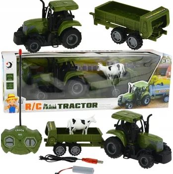 autíčko Traktor s dálkovým ovládáním a přívěsem