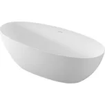 Volně stojící vana Polysan NOYA 170x76 cm solid surface levá i pravá orientace bílá matná 92330