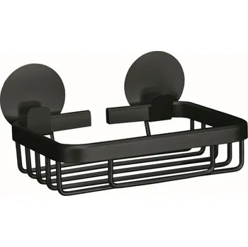 Mýdlenka Nástěnný držák mýdla Kleine Wolke Rocco černá 8061926802