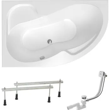 Vana Asymetrická vana Laguna Fortuna Plus 170x100 cm akrylát levá SIKOFO1700LAPN