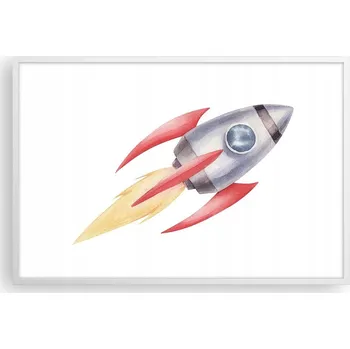 Obraz Obraz plakát v bílém rámu do obýváku 91x61 kosmos foto plakáty na zeď