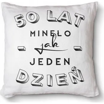 Polštář Foto polštář dekorativní na taburet 40x40 - 50 let uběhlo jako jeden den