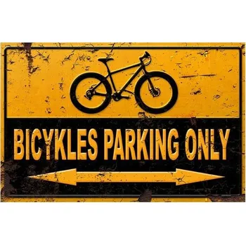 Obraz Cedule Parking - Jízdní kola parking only