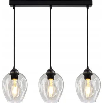 Závěsné svítidlo Lustr Stropní Svítidlo 3 Stínidla Transparentní