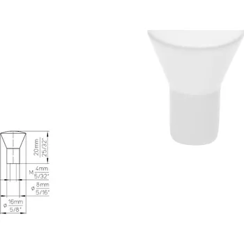 Nábytkové kování Nábytková úchytka SIRO 819-16PB1 bílá