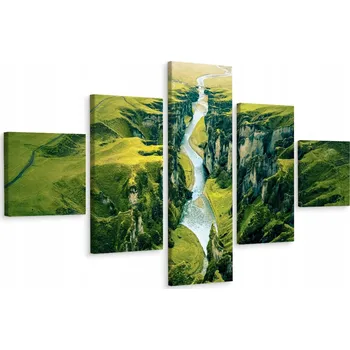 Obraz Vícedílný obraz KRAJINA Údolí Kaňon Řeka 250x150