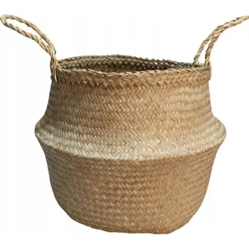 Nákupní košík Koš z mořské trávy 35 cm skandinávský přírodní