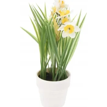 umělá květina Umělé květy v bílém květináči 23 cm, praktické, univerzální