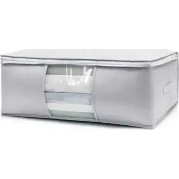 Úložný box Obal na povlečení pod postel, úložný box na oblečení, taška, měkký, šedý, S