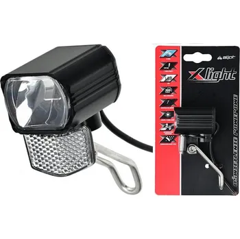 Cyklosvítilna Přední SVĚTLO X-LIGHT PRO ELEKTROKOLA XC-297E, 1 LED, 300LM, S ODRÁZKOU