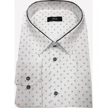 Pánská košile Pánská košile s dlouhým rukávem (kombinovaná) - v nadměrné velikosti 0012 G