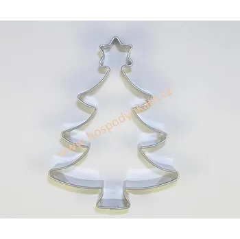 Vánoční dekorace Nerezové vykrajovátko stromek II s hvězdou