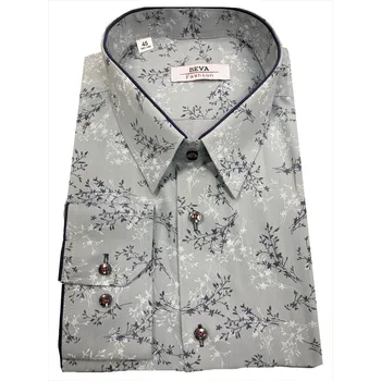 Pánská košile Pánská košile s dlouhým rukávem (kombinovaná) - v nadměrné velikosti 0012 K