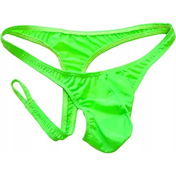 Dámské spodní prádlo Pánská Tanga ze Saténu s Odepínacím Předním Dílem - Univerzální Velikost