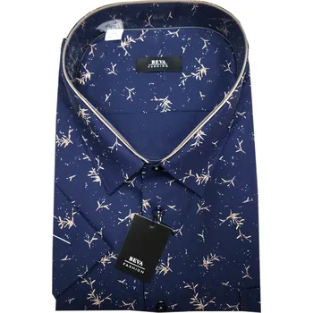 Pánská košile Pánská košile s krátkým rukávem (kombinovaná) - v nadměrné velikosti 0027 - 20