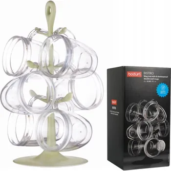 Věšák VĚŠÁK STOJAK NA KUBKI DRŽÁK STROM 6 HRNKŮ SADA BODUM PREMIUM