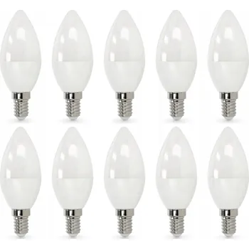 Žárovka 10x LED Žárovka Svíčka 8,5W E14 Teplá Barva 806lm 3000K Sada