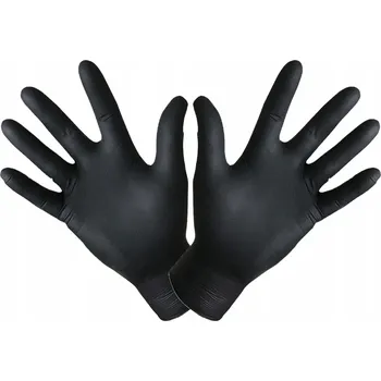 Pracovní rukavice Nitrilové rukavice černé bez pudru XL 1 pár