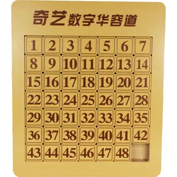 Hlavolam QiYi Magnetická posuvná skládačka s čísly Klotski 7x7 - Barevná