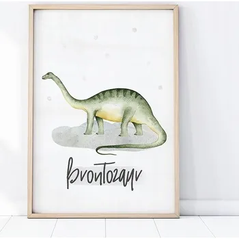 Plakát Plakát obrázek pro děti Dinosaurus Brontosaurus A3 (29,7 x 42 cm)