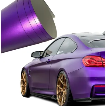 Prostěradlo CF | Fólie Automobilová Saténová perla FIALOVÁ, tubulární lepidlo 152 x 50 cm