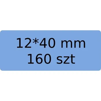 Samolepící etiketa NIIMBOT Štítky Samolepky MODRÉ 12*40mm 160ks