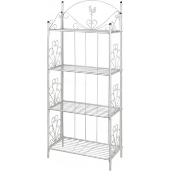 Stojan na květiny Stojan na květiny, čtvercový, bílý