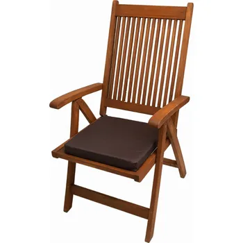 Podsedák Podsedák na židli 40x40x4 cm, polštář na sezení 4 kusy, hnědý