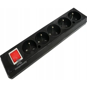 Elektrická zásuvka Elektrická Zásuvka rozbočka MojeLedy černá