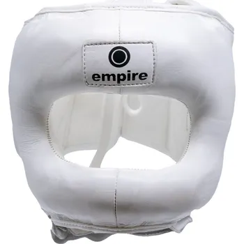 Chránič hlavy na box a bojový sport Helma EMPIRE Spartacus I s rámem - bílá