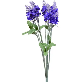 umělá květina KYTICE LEVANDULE KVĚTINY DEKORACE 32cm 1 kus