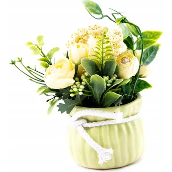 umělá květina KVĚT V KVĚTINÁČI BAREVNÁ KYTICE RŮZNÉ BARVY