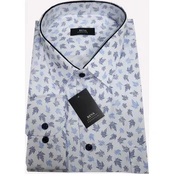 Pánská košile Pánská košile s dlouhým rukávem (kombinovaná) - v nadměrné velikosti 0012 F