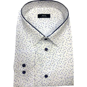 Pánská košile Pánská košile s dlouhým rukávem (kombinovaná) - v nadměrné velikosti 0012 E