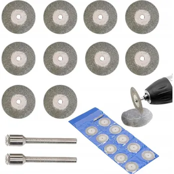 Řezný kotouč Diamantový řezný kotouč 40 mm na kov, sklo, kámen, sada 10 kusů
