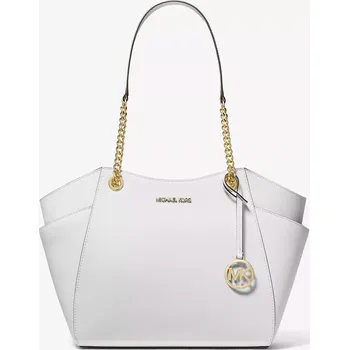 Kabelka MICHAEL KORS dámská kožená kabelka Jet Set Large Saffiano Leather bílá