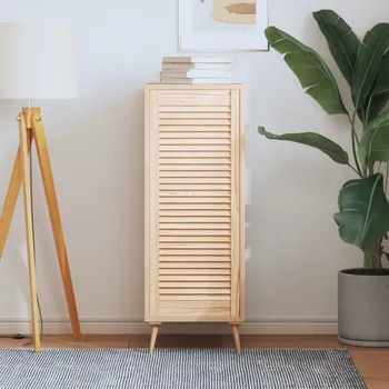 Interiérové dveře vidaXL Nábytková dvířka lamelový design 99,3 x 39,4 cm borovice [151169] Barva: Přírodní