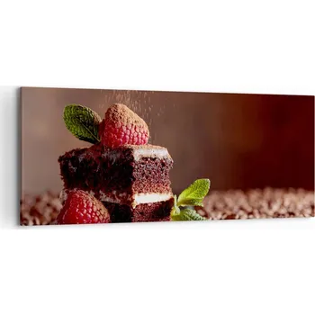 Obraz Obraz na plátně do obýváku ložnice 120x50 dort foto obrazy na zeď