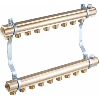 rozdělovač topení Perfexim Mosazný rozdělovač 5 okruhů 45mm PHA-102 5 okruhů PN10 (45mm) [1/1]