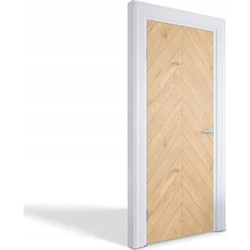 Fototapeta Samolepící nálepka na dveře skříně Jedle dřevěná 75x205 cm