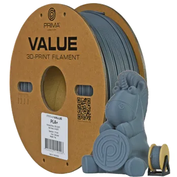 Filament PrimaValue PLA+ Dark Grey 1 kg