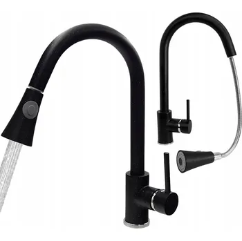 Vodovodní baterie Kuchyňská stojánková baterie APKOMFORT TARU černá, granit