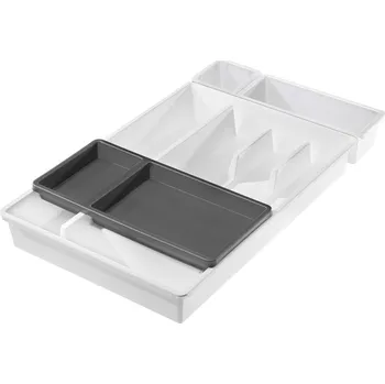 Příborník BELLA - 4-dílný bílá/grafit